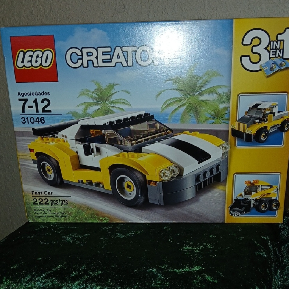 LEGO Creator 3-in-1 Yellow Sports Car Set